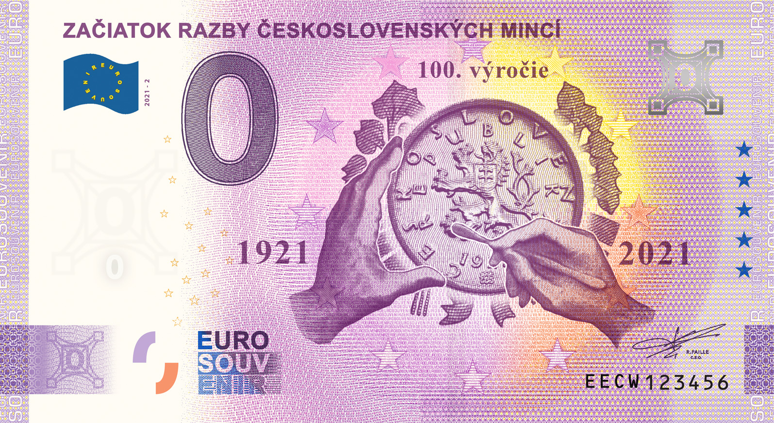 ZAČIATOK RAZBY ČESKOSLOVENSKÝCH MINCÍ 2021-2