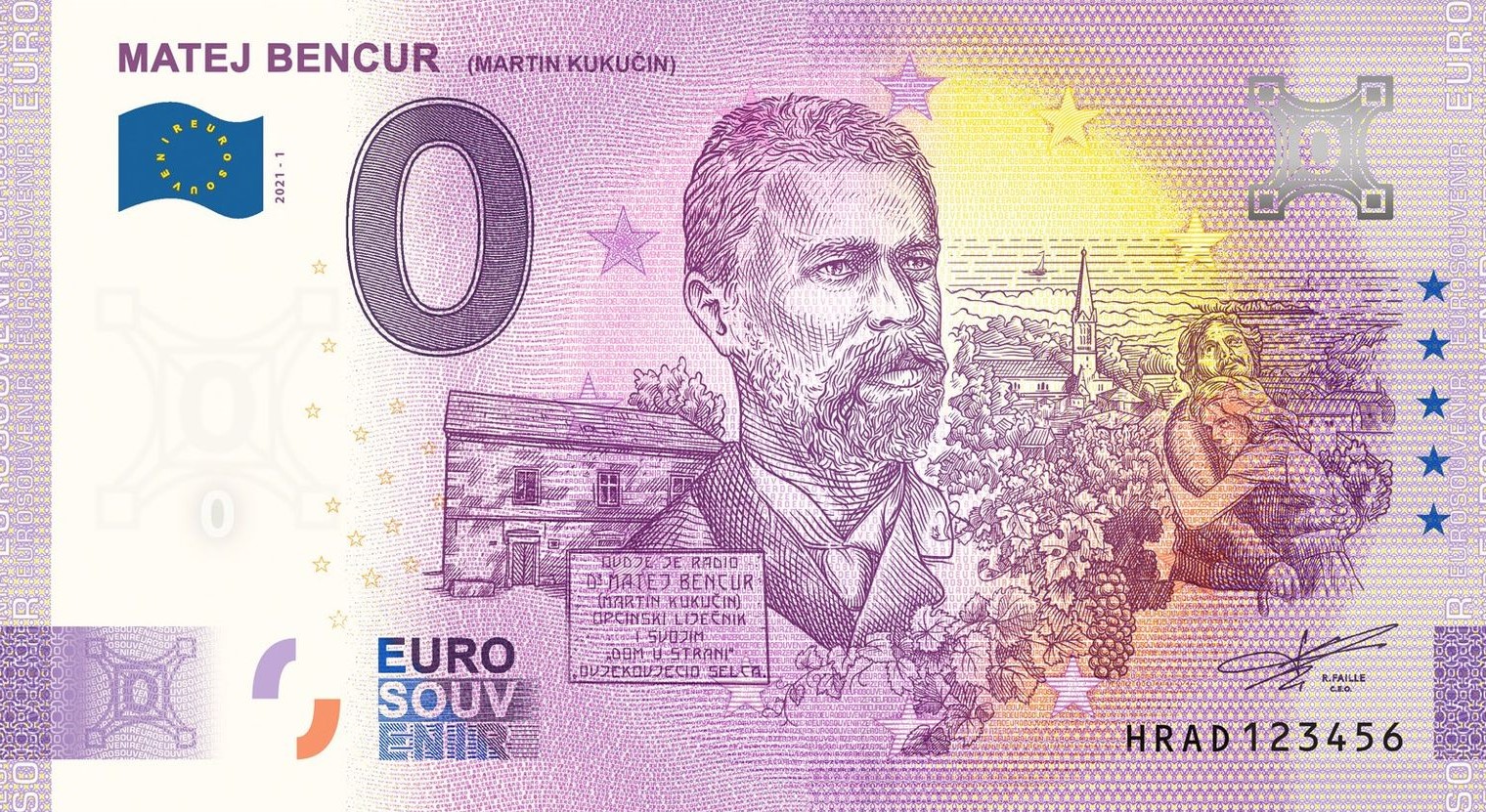 0 Euro Souvenir - MATEJ BENCÚR - MARTIN KUKUČÍN 2021-1