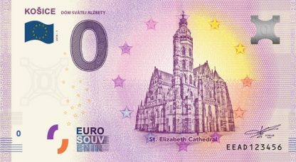 0 Euro Souvenir bankovka - KOŠICE 2018-1 - Dóm sv. Alžbety
