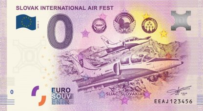 0 Euro Souvenir bankovka - SLOVAK INTERNATIONAL AIR FEST - SIAF 2018-1