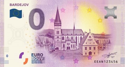 0 Euro Souvenir bankovka - BARDEJOV 2018-1