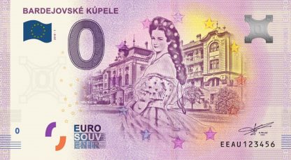 0 Euro Souvenir bankovka - Bardejovské kúpele 2018-1