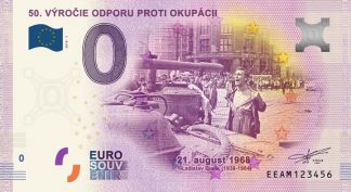 0 Euro Souvenir bankovka - 50.VÝROČIE ODPORU PROTI OKUPÁCII 2018-1
