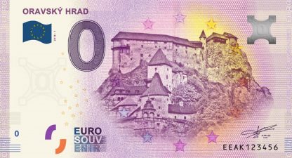 0 Euro Souvenir bankovka - ORAVSKÝ HRAD 2018-1