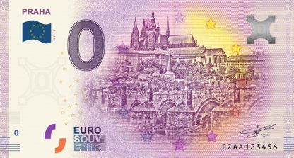 0 Euro Souvenir bankovka - Praha 2018-1