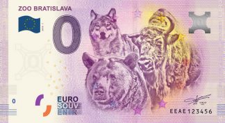0 Euro Souvenir bankovka - ZOO BRATISLAVA 2018-1