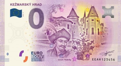 0 Euro Souvenir bankovka - KEŽMARSKÝ HRAD 2019-2