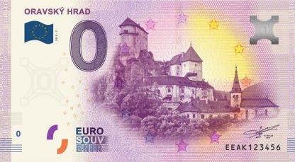 0 Euro Souvenir bankovka - ORAVSKÝ HRAD 2019-2
