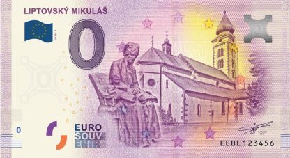 0 Euro Souvenir bankovka - Liptovský Mikuláš 2019-1