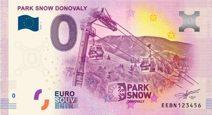 0 Euro Souvenir bankovka - PARK SNOW Donovaly 2019-1
