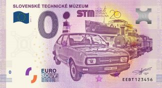 0 Euro Souvenir bankovka - Slovenské technické múzeum 2019-1