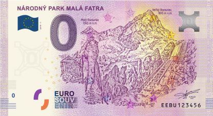 0 Euro Souvenir bankovka - Národný park Malá Fatra 2019-1