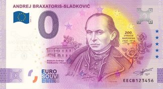 0 Euro Souvenir bankovka - Andrej Braxatoris-Sládkovič 2020-2 - ANNIVERSARY 2020