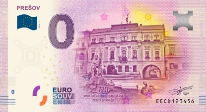 0 Euro Souvenir bankovka - Prešov 2019-1