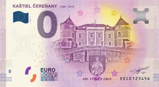 0 Euro Souvenir bankovka - Kaštieľ Čereňany 2019-1