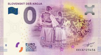 0 Euro Souvenir bankovka - Slovenský deň kroja 2019-1