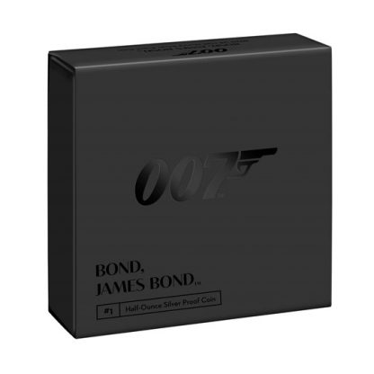 BOND, JAMES BOND 2020 UK HALF OUNCE SILVER PROOF