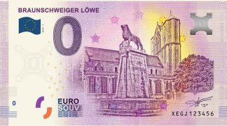 0 Euro Souvenir bankovka - BRAUNSCHWEIGER LÖWE 2019-1