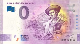 0 Euro Souvenir bankovka - JURAJ JÁNOŠÍK 1688-1713 | 2020-1