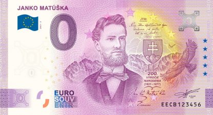 0 Euro Souvenir - JANKO MATÚŠKA 2021-3
