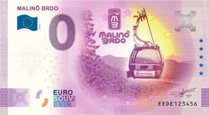 0 Euro Souvenir - MALINÔ BRDO 2020-1 - ANNIVERSARY 2020