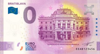 0 Euro Souvenir - BRATISLAVA - HISTORICKÁ BUDOVA SLOVENSKÉHO NÁRODNÉHO DIVADLA 2020-5 - ANNIVERSARY 2020