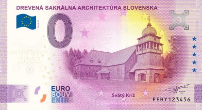 0 Euro Souvenir - DREVENÁ SAKRÁLNA ARCHITEKTÚRA SLOVENSKA - Svätý Kríž 2021-2 - ANNIVERSARY 2020