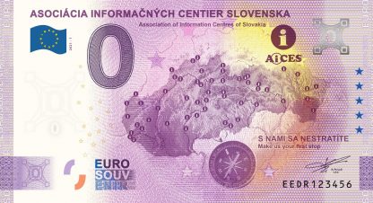 0 Euro Souvenir - ASOCIÁCIA INFORMAČNÝCH CENTIER SLOVENSKA 2021-1