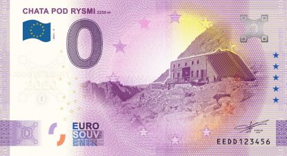 0 Euro Souvenir - CHATA POD RYSMI 2021-4 - ANNIVERSARY 2020