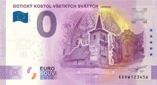 0 Euro Souvenir - GOTICKÝ KOSTOL VŠETKÝCH SVÄTÝCH - LUDROVÁ 2021-4 - ANNIVERSARY 2020