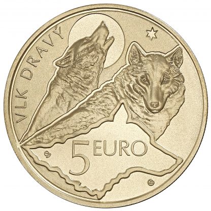 5 EURO VLK DRAVÝ | SLOVENSKO 2021 - rubová strana