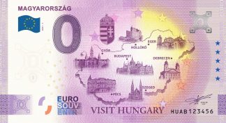 0 Euro Souvenir - MAGYARORSZÁG - VISIT HUNGARY 2021-1