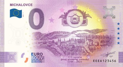 0 Euro Souvenir - MICHALOVCE 2021-1
