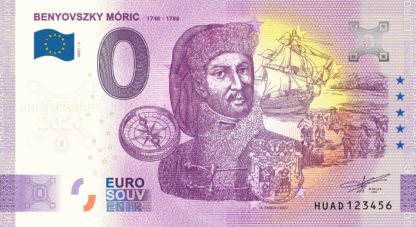 0 Euro Souvenir - BENYOVSZKY MÓRIC 2021-1 – ANNIVERSARY 2020