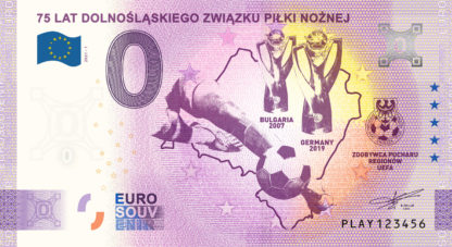 0 Euro Souvenir - 75 LAT DOLNOŚLĄSKIEGO ZWIĄZKU PIŁKI NOŻNEJ 2021-1