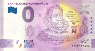 0 Euro Souvenir – BRATISLAVSKÉ KORUNOVÁCIE 2022-1 - 450. výročie korunovácie Rudolfa II. za uhorského kráľa
