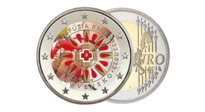 2 EURO - 100. VÝROČIE PRVEJ TRANSFÚZIE KRVI NA SLOVENSKU - kolorovaná