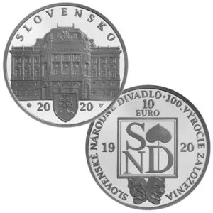 10 EURO - SLOVENSKÉ NÁRODNÉ DIVADLO PROOF | 2020