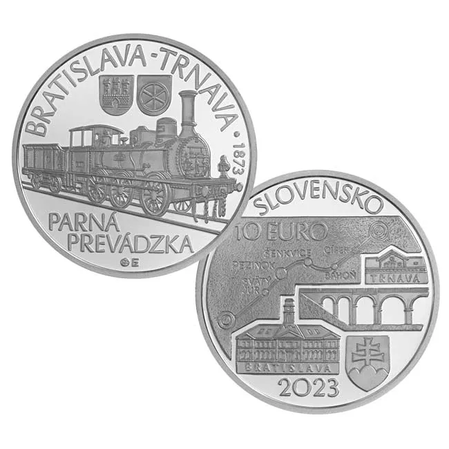 10_euro_parny-vlak 10 € – PARNÁ PREVÁDZKA – PROOF | SLOVENSKO 2023