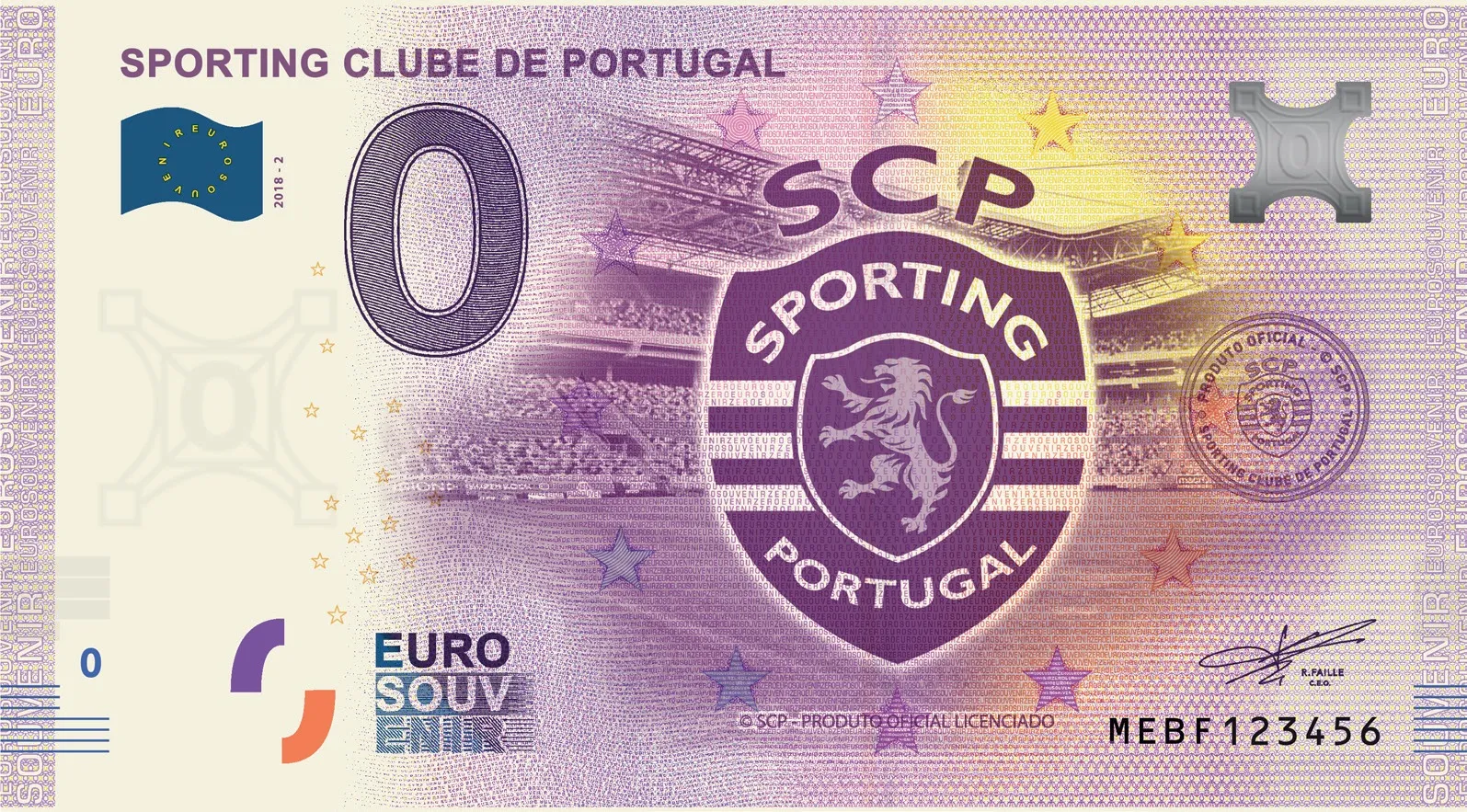 Sporting-Clube-de-Portugal-2018-2-scp-zero-euro-banknote-0-€-souvenir-schein SPORTING CLUBE DE PORTUGAL 2023-8