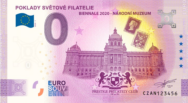 0 Euro Souvenir bankovka - Poklady světové filatelie 2020-1