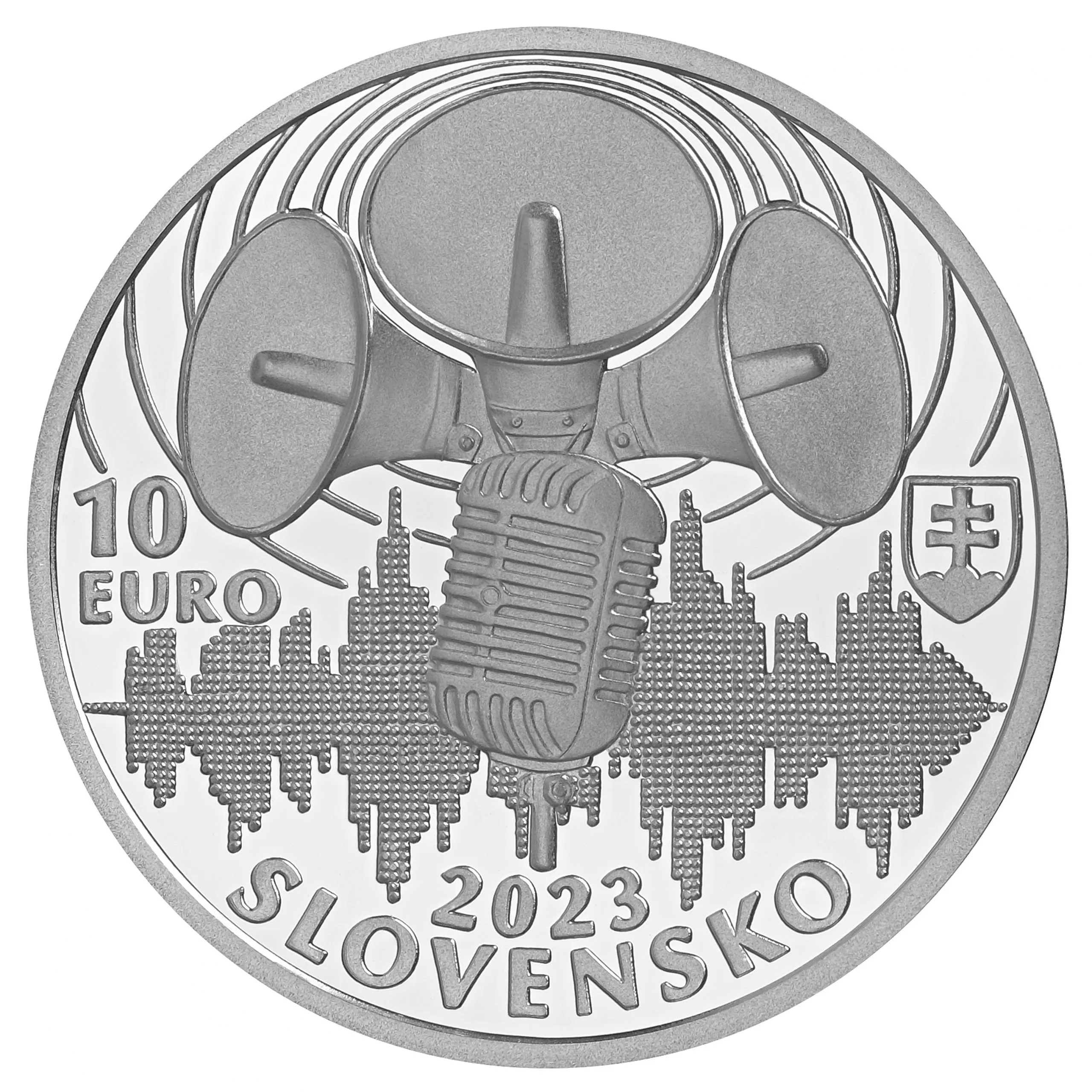 10 EURO ČESKOSLOVENSKÝ ROZHLAS PROOF | SLOVENSKO 2023