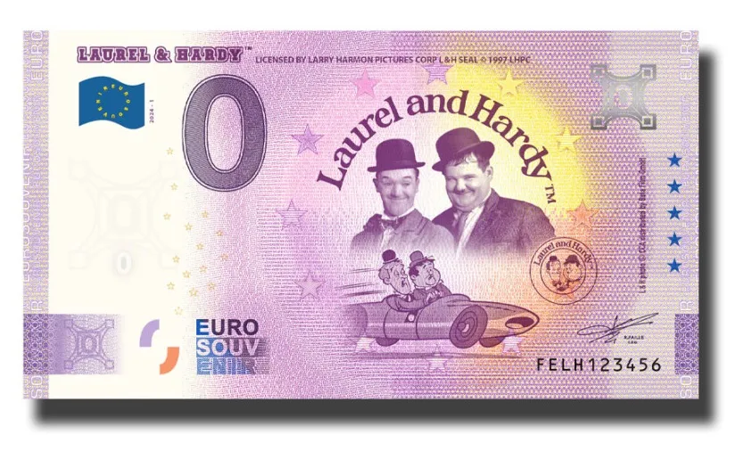0-euro-souvenir-banknote-laurel-hardy-malta-felh-2024-1 LAUREL & HARDY 2024 – Malta