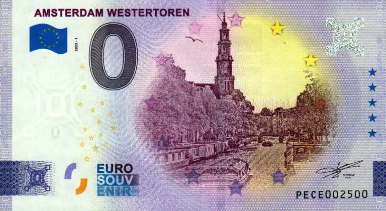 Amsterdam-Westertoren-2023-1-0-euro-souvenir-netherlands-banknote-768x420 AMSTERDAM WESTERTOREN 2023-1