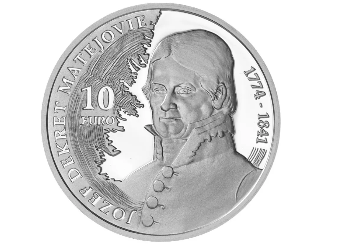 Dekrét proof ok 10 EURO – JOZEF DEKRET MATEJOVIE – PROOF | SLOVENSKO 2024