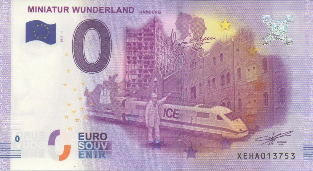 Miniatur-Wunderland-2017-1-revers-A-zero-euro MINIATUR WUNDERLAND 2017-1