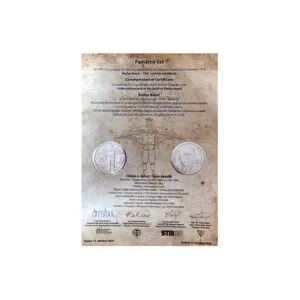 Pamätný list - prvého dňa predaja striebornej zberateľskej euromince 10 € - Štefan Banič - 150. výročie narodenia