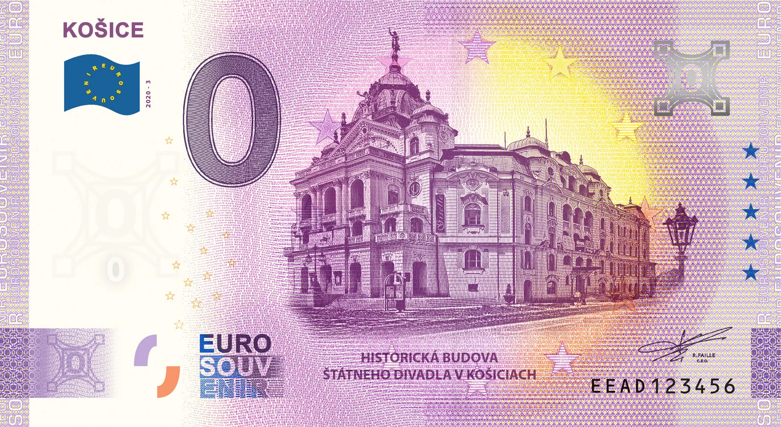 Košice KOŠICE – HISTORICKÁ BUDOVA ŠTÁTNEHO DIVADLA V KOŠICIACH 2020-3 – ANNIVERSARY