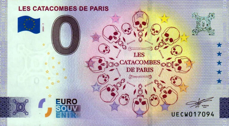 Les-Catacombes-de-Paris-2024-7-0-euro-souvenir-banknotes-france-768x422 LES CATACOMBES DE PARIS