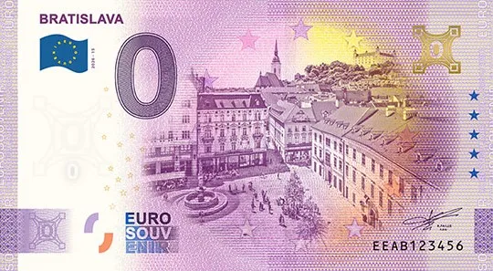 EEAB2026-15A BRATISLAVA – Hlavné námestie 2026-15 so zlatým hologramom